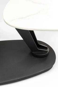 Outlet KARE Design Stolik kawowy obrotowy Franklin 150x58 cm blaty szklane - KARE