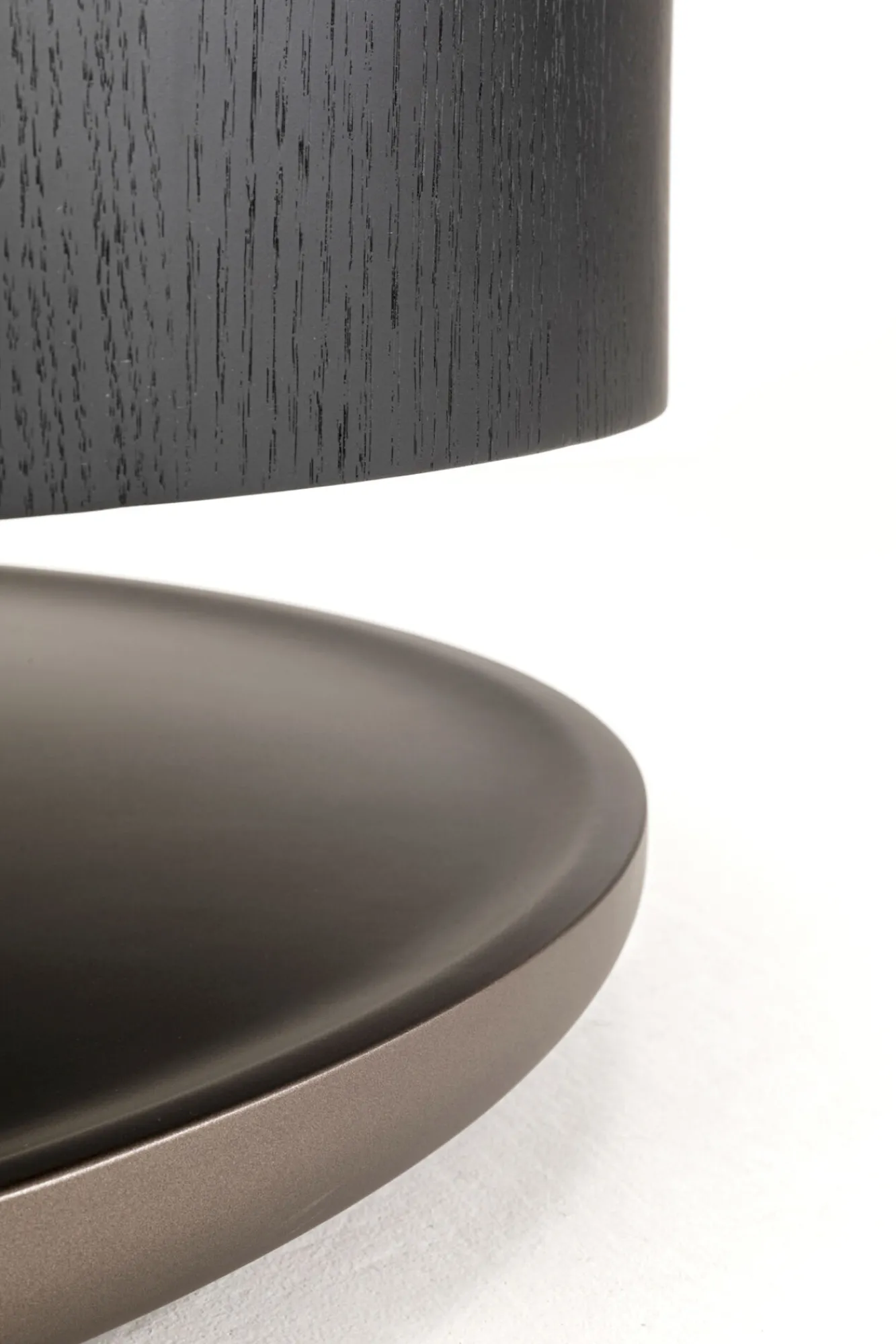 Clearance KARE Design Stolik kawowy okrągły fornir i kamionka Ø93 cm - KARE