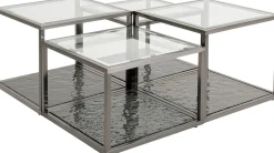 Best KARE Design Stolik kawowy Orion Graphite (4-szt) - KARE