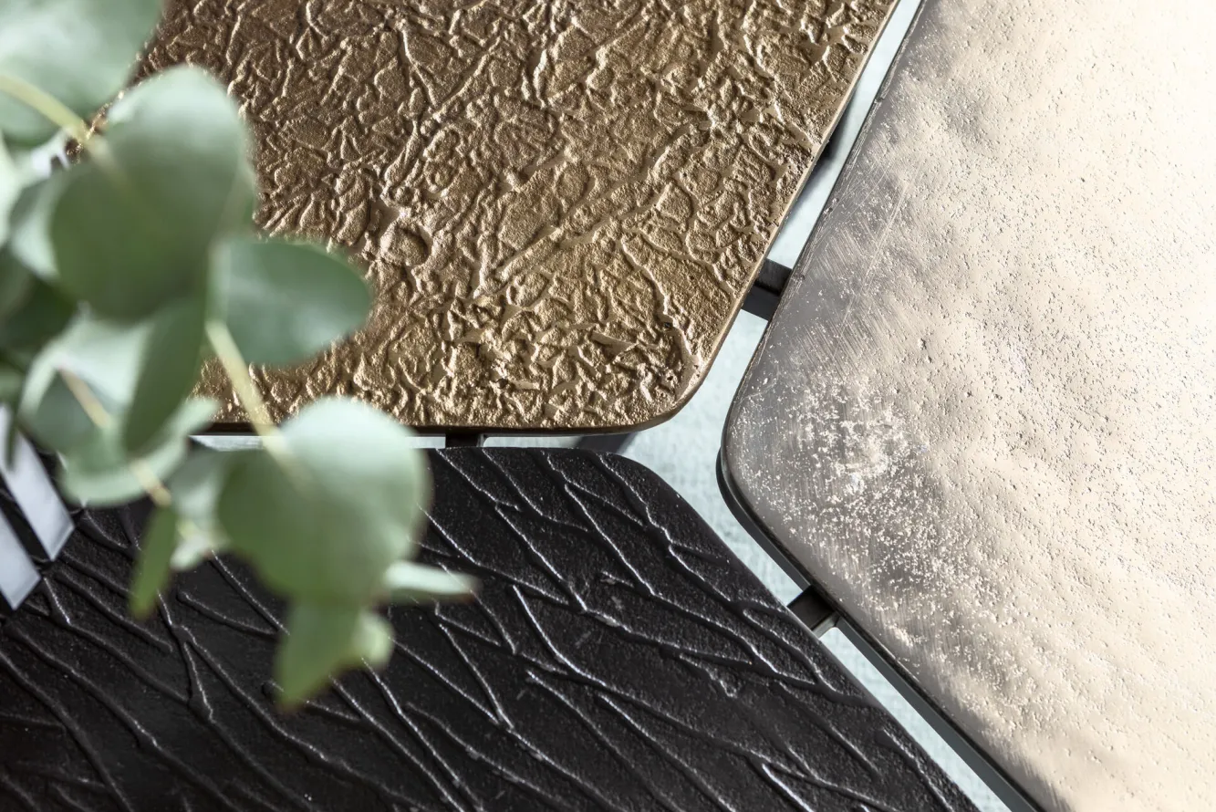 Fashion KARE Design Stolik kawowy Patches 103x102 cm kolorowy - KARE