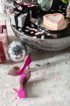 Discount KARE Design Stolik kawowy podstawa grafitowa włókno szklane i aluminium Ø83 cm blat szklany - KARE