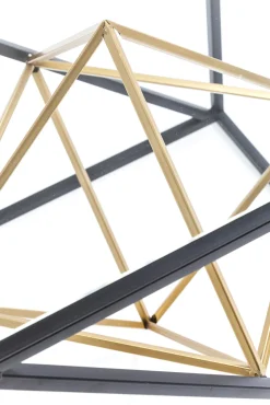 Hot KARE Design Stolik kawowy Prisma 45x45 cm transparentno-czarny - KARE