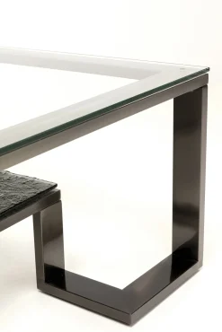 Hot KARE Design Stolik kawowy Rush Graphite 120x120cm - KARE