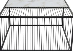 Sale KARE Design Stolik kawowy Twice 80x80 cm - blat szklany - KARE