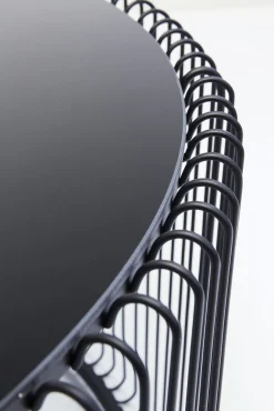 Fashion KARE Design Stolik kawowy Wire Uno Ø80 cm czarny - KARE