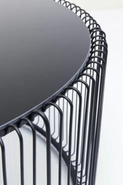 Fashion KARE Design Stolik kawowy Wire Uno Ø80 cm czarny - KARE