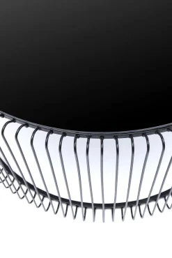 Fashion KARE Design Stolik kawowy Wire Uno Ø80 cm czarny - KARE