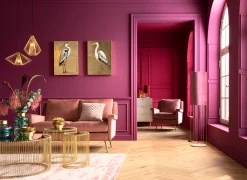 Outlet KARE Design Stolik kawowy Wire Uno Ø80 cm mosiężny - KARE