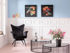 Discount KARE Design Stolik kawowy Wire Uno 90x60 cm czarny - KARE