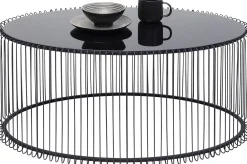Discount KARE Design Stolik kawowy Wire Uno 90x60 cm czarny - KARE