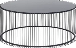 Discount KARE Design Stolik kawowy Wire Uno 90x60 cm czarny - KARE