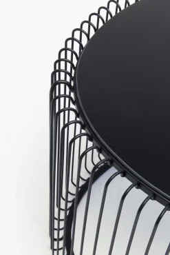 Discount KARE Design Stolik kawowy Wire Uno 90x60 cm czarny - KARE