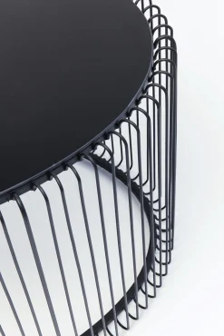 Discount KARE Design Stolik kawowy Wire Uno 90x60 cm czarny - KARE