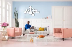 Outlet KARE Design Stolik Luxury 32x54 cm lustrzany szampański - KARE