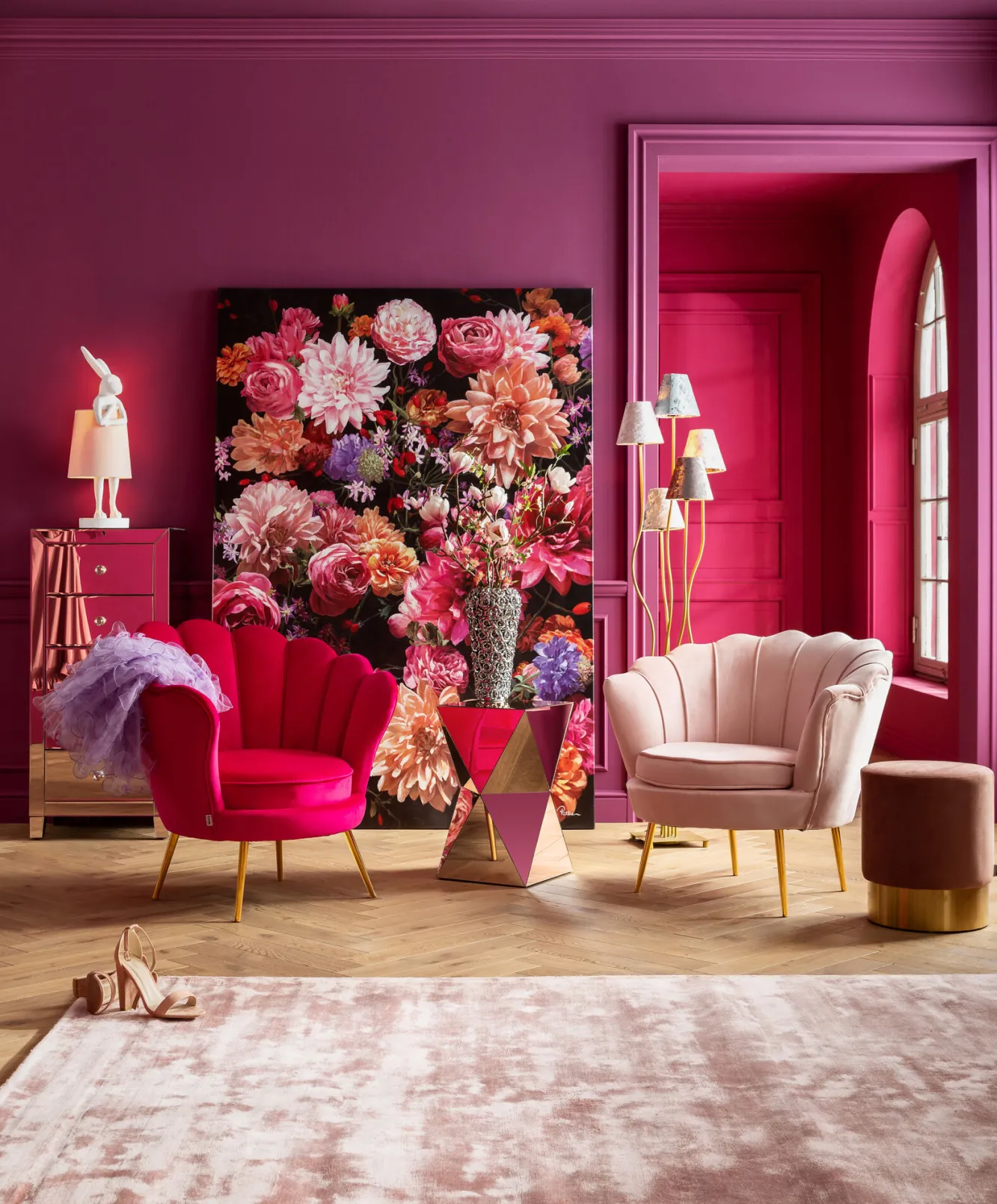 Outlet KARE Design Stolik Luxury 32x54 cm lustrzany szampański - KARE