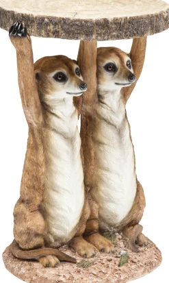Fashion KARE Design Stolik Meerkat Sisters Ø33 cm kolorowy - KARE