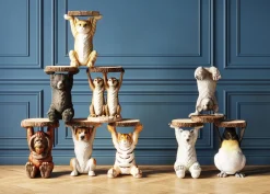 Fashion KARE Design Stolik Meerkat Sisters Ø33 cm kolorowy - KARE