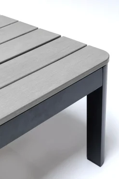 Fashion KARE Design Stolik ogrodowy rozkładany Holiday Black 90x71 cm - KARE