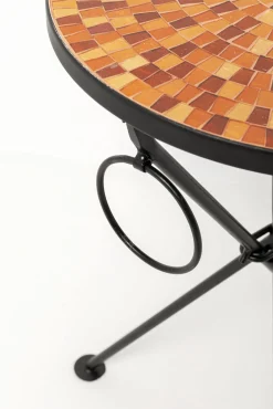 New KARE Design Stolik pomocniczy Clack Mosaic Orange Ø35cm - KARE