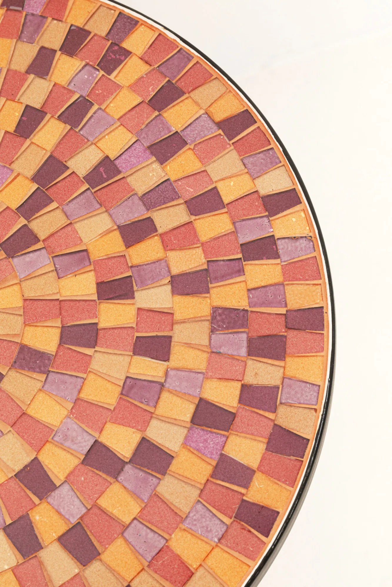 Sale KARE Design Stolik pomocniczy Clack Mosaic Red Ø35cm - KARE