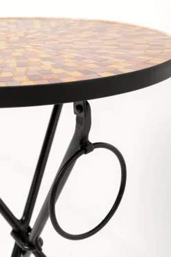 Sale KARE Design Stolik pomocniczy Clack Mosaic Red Ø35cm - KARE