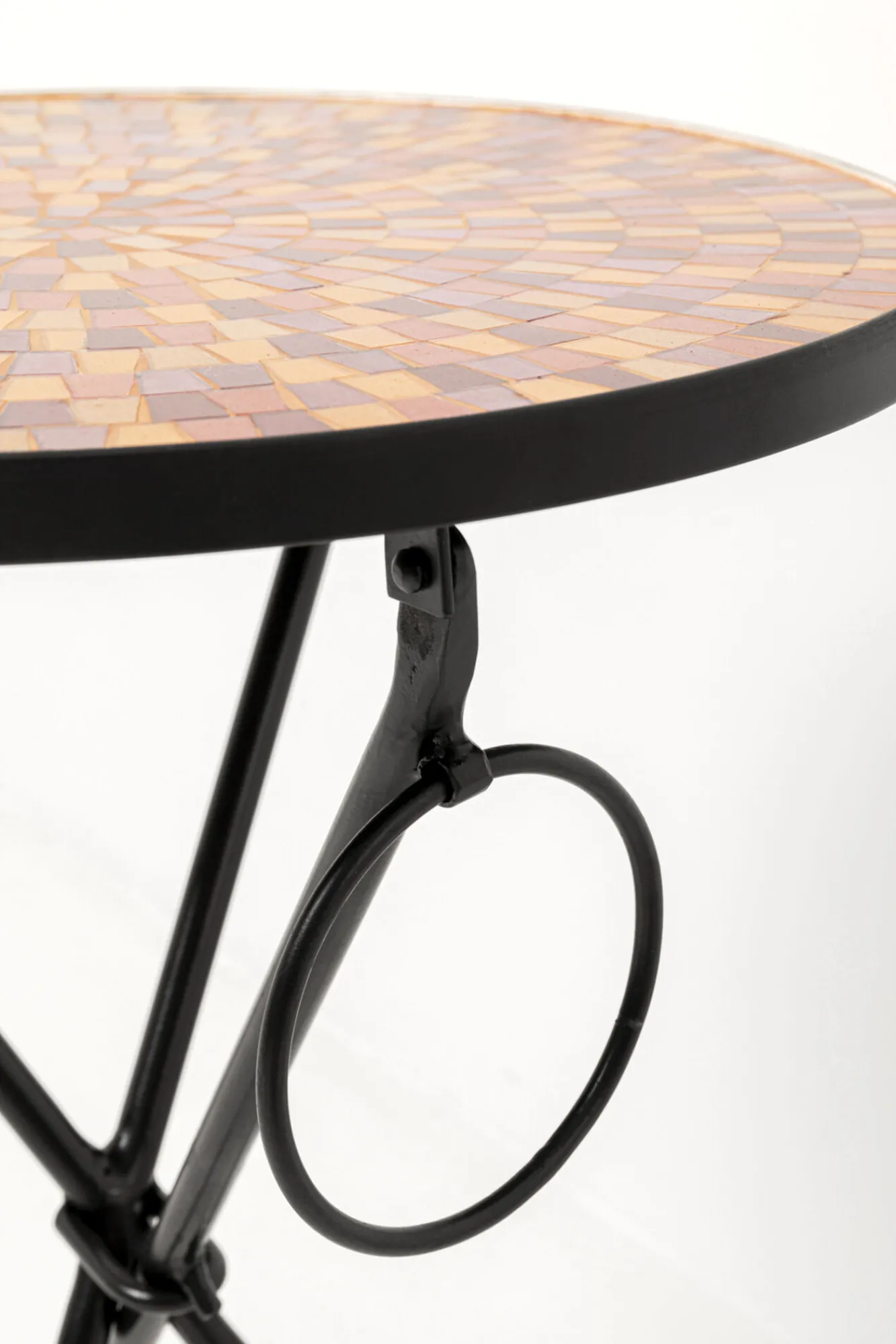 Sale KARE Design Stolik pomocniczy Clack Mosaic Red Ø35cm - KARE