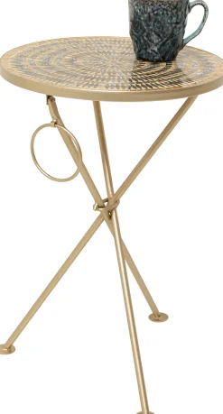 Best KARE Design Stolik pomocniczy Clack Mosaic Brown Ø35cm - KARE