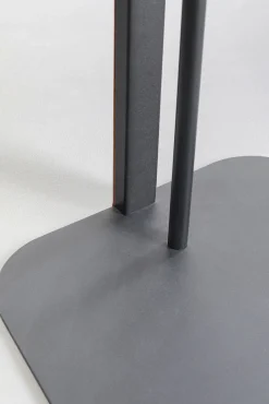 Hot KARE Design Stolik pomocniczy czarno-brązowy blat tapicerowany 61x39 cm - KARE