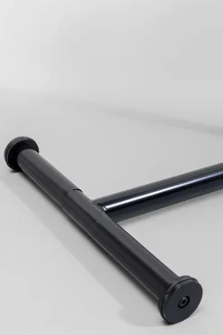 Sale KARE Design Stolik pomocniczy czarny blat szklany okrągły Ø46x63 cm - KARE