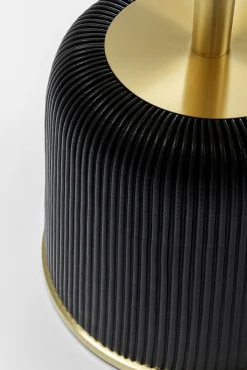 Online KARE Design Stolik pomocniczy czarny blat złoty stal satynowa Ø40x55 cm - KARE