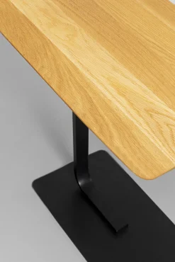 Clearance KARE Design Stolik pomocniczy do salonu drewno dębowe i stal 59x34 cm - KARE