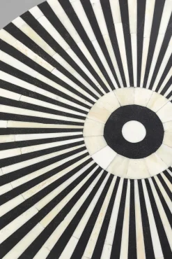 Best KARE Design Stolik pomocniczy ekskluzywny czarno-biały okrągły Ø40x45 cm - KARE