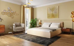 Fashion KARE Design Stolik pomocniczy Ice Double Ø30xH50 cm złoty - blat szklany - KARE