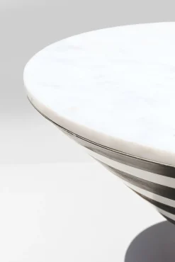 Discount KARE Design Stolik pomocniczy kolorowy z marmurowym blatem Ø35x48 cm - KARE