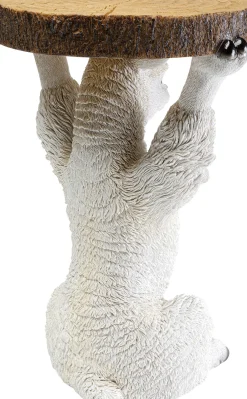 Clearance KARE Design Stolik pomocniczy mały motyw zwierzęcy lama Ø23x36 cm - KARE