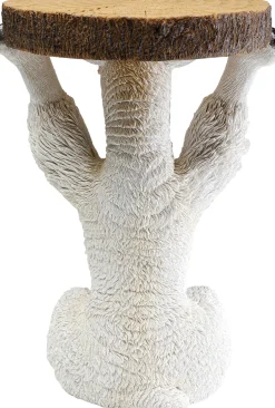 Clearance KARE Design Stolik pomocniczy mały motyw zwierzęcy lama Ø23x36 cm - KARE