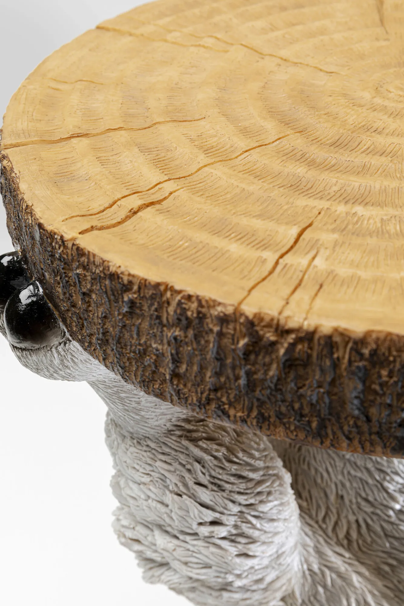 Clearance KARE Design Stolik pomocniczy mały motyw zwierzęcy lama Ø23x36 cm - KARE