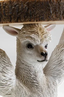 Clearance KARE Design Stolik pomocniczy mały motyw zwierzęcy lama Ø23x36 cm - KARE