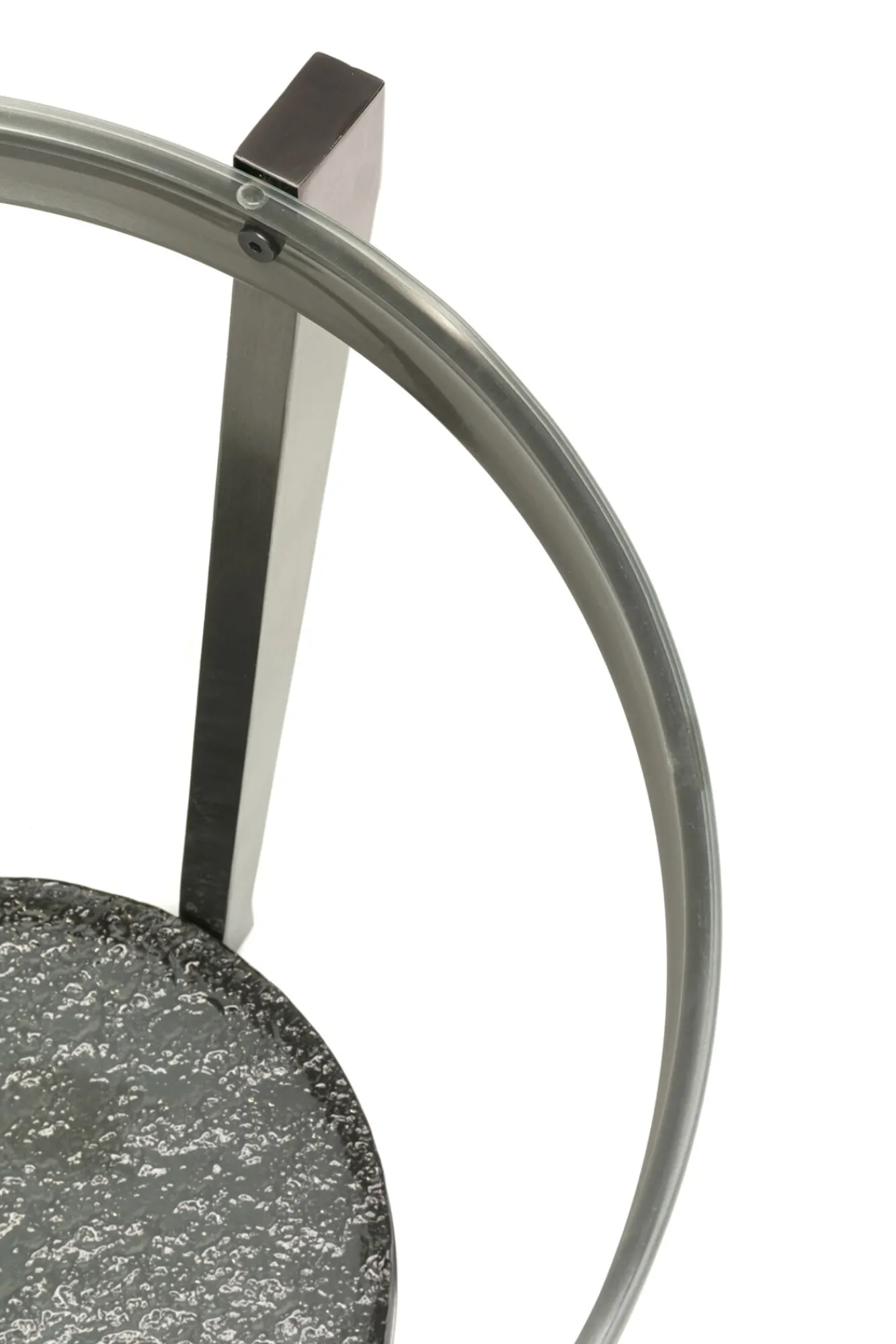 Discount KARE Design Stolik pomocniczy Monocolo Graphite Ø50cm - KARE