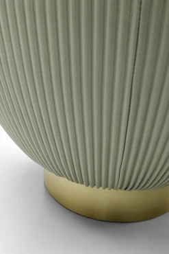 Sale KARE Design Stolik pomocniczy okrągły zielony podstawa złota Ø47 cm - KARE