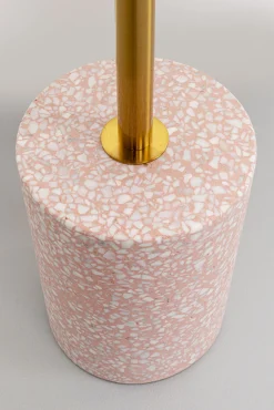 Hot KARE Design Stolik pomocniczy różowy marmur mineralny Ø40x55 cm - KARE