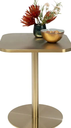 Discount KARE Design Stolik pomocniczy stal nierdzewna złota 50x50 cm - KARE
