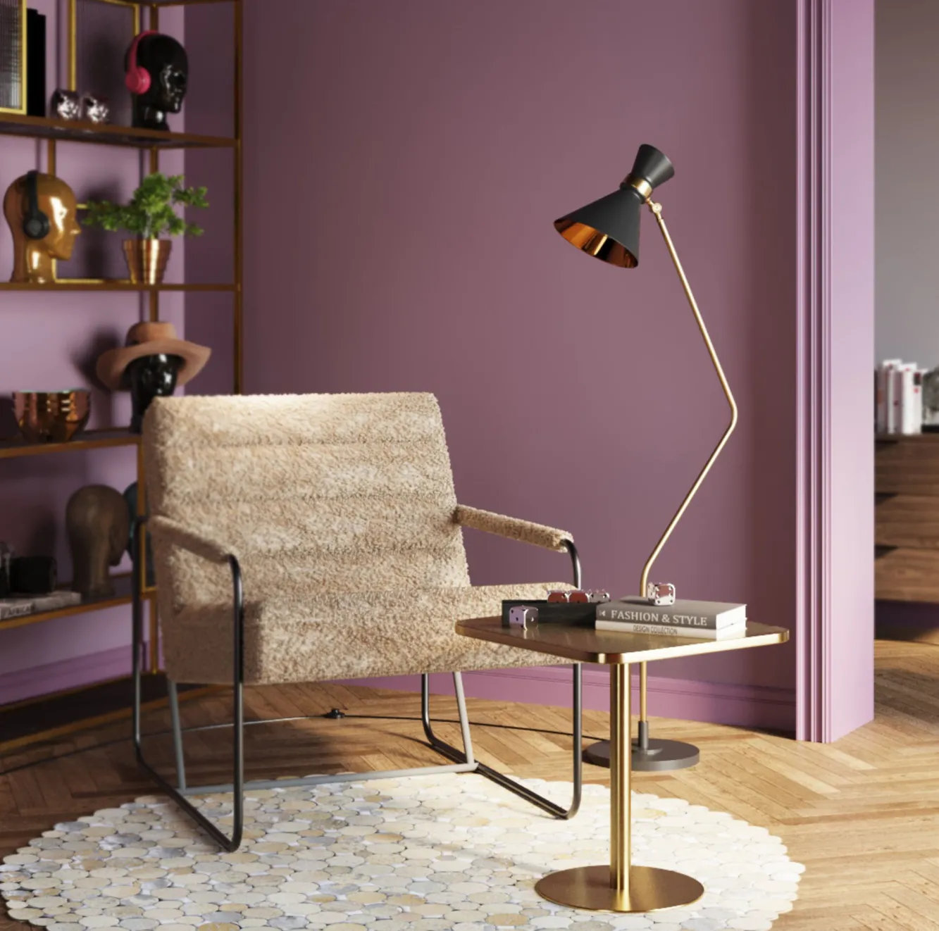 Discount KARE Design Stolik pomocniczy stal nierdzewna złota 50x50 cm - KARE