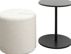 Fashion KARE Design Stolik pomocniczy z pufą Better Together - KARE