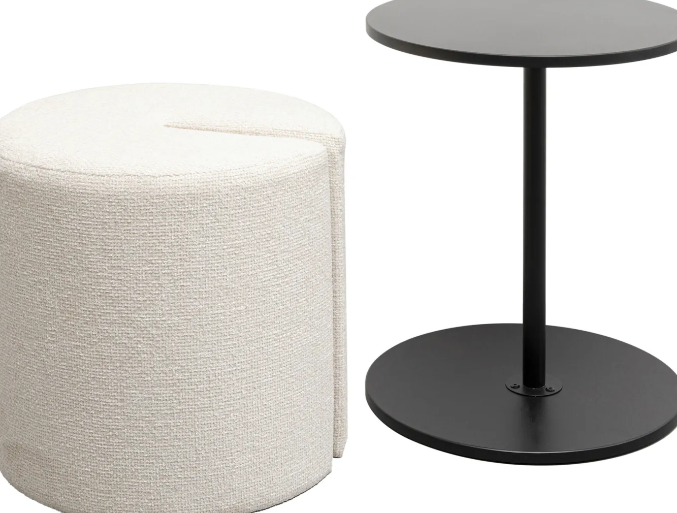 Fashion KARE Design Stolik pomocniczy z pufą Better Together - KARE