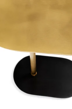 Outlet KARE Design Stolik pomocniczy złoty aluminium 50xH59 cm czarna podstawa - KARE