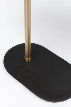 Outlet KARE Design Stolik pomocniczy złoty aluminium 50xH59 cm czarna podstawa - KARE