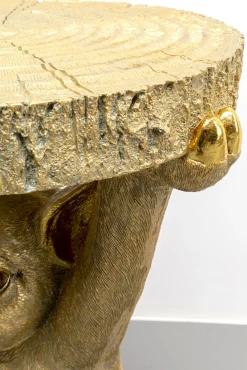 Hot KARE Design Stolik pomocniczy złoty motyw zwierzęcy świnka 34x52 cm - KARE