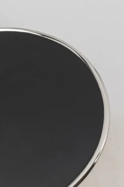 New KARE Design Stolik Spacey Ø36xH46 cm aluminium srebrny - KARE