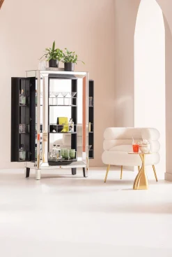 Hot KARE Design Stolik Spacey Ø36xH46 cm aluminium złoty - KARE